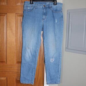 Studio by D&Co Women's Distressed Blue Jeans - Size 12